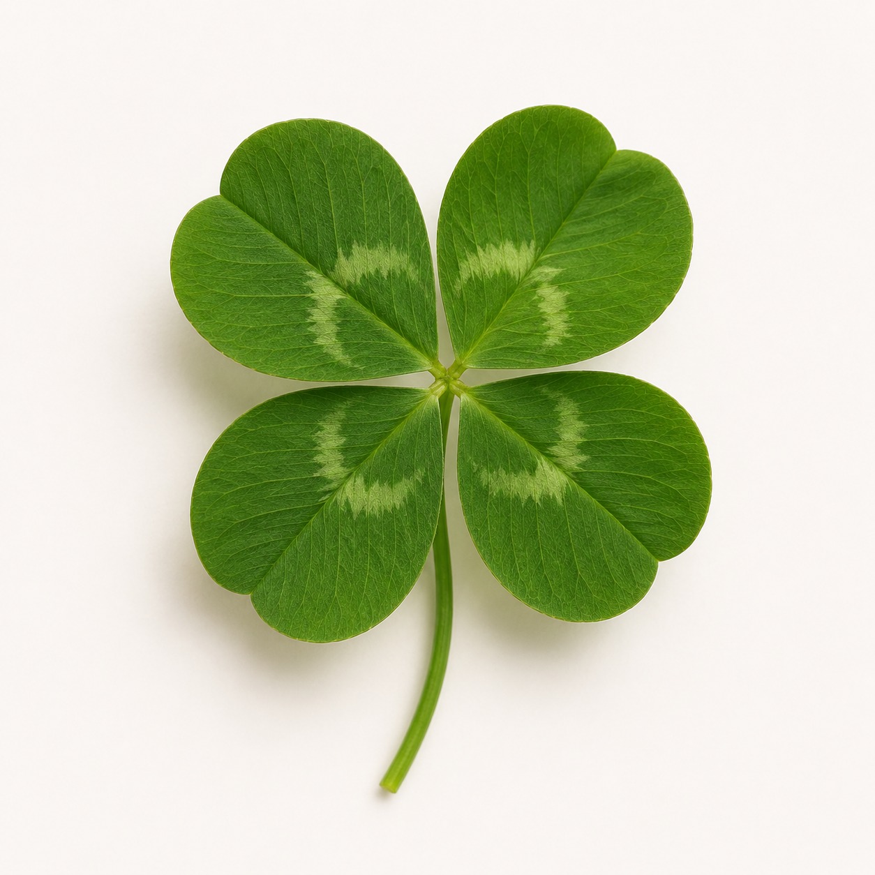 Four leaves. Four reminders: Hope • Faith • Love • Luck.