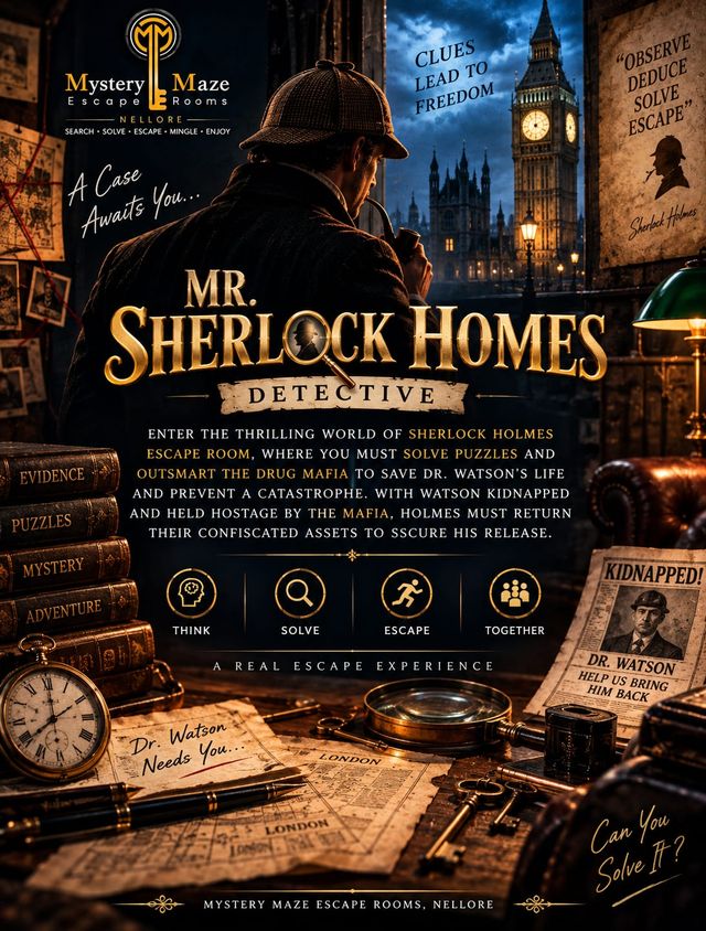 Become Sherlock Holmes and solve a thrilling detective mystery before time runs out.
