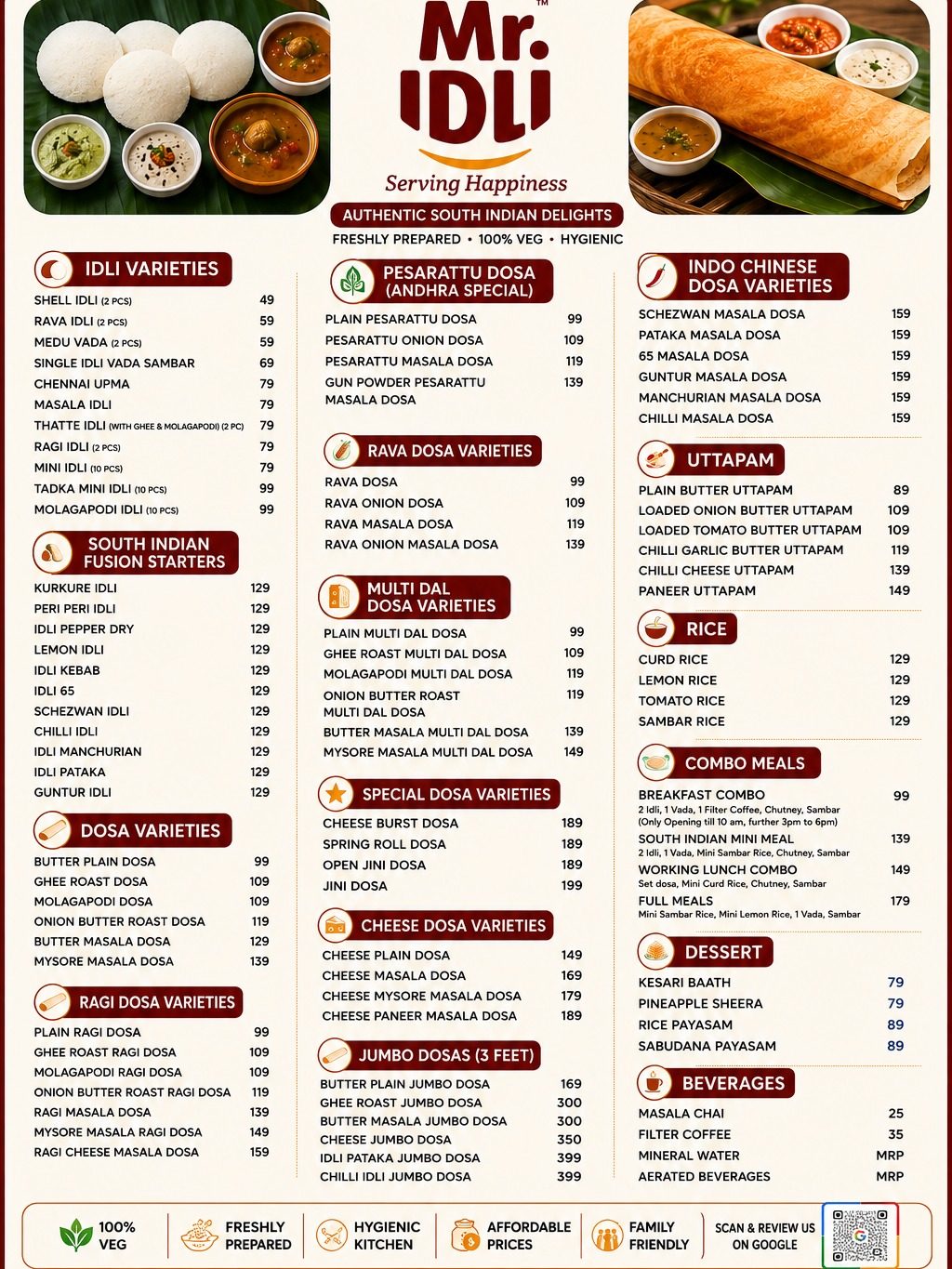 menu card